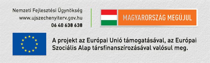 Európai Unió támogatásával - az ESZA Európai Szociális Alap társfinanszírozásával valósul meg - IKSZT Zselickisfalud